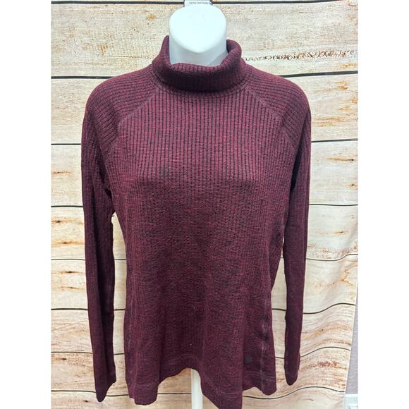 Smartwool Merino Wool Turtleneck Sweater - Women's Large Maroon - Picture 6 of 12
